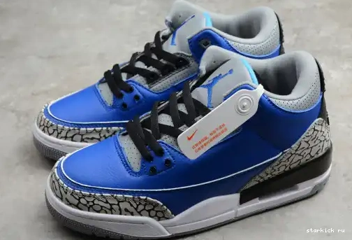 Royal CT8532-400 Retro Jordan Varsity Air 3 CT8532-400 Cement 0502